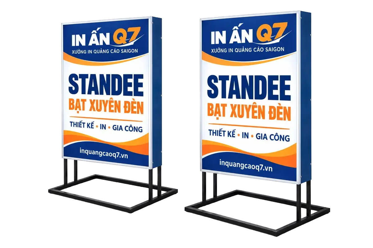 Standee Bạt Xuyên Đèn