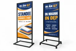 Standee chân sắt in nhận diện In Quảng Cáo Q7