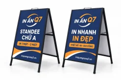 Standee chữ A in nhận diện In Quảng Cáo Q7