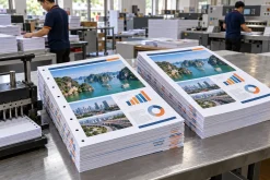 Các bộ tài liệu màu A4 dạng tờ rời tại xưởng in