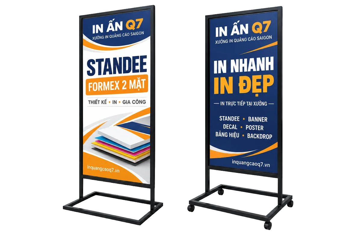 Standee Chân Sắt