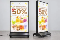 Standee LED quảng cáo khai trương cửa hàng