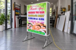 Standee hộp đèn quảng cáo dịch vụ spa