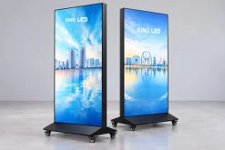 Standee LED hai mặt in hình ảnh thành phố