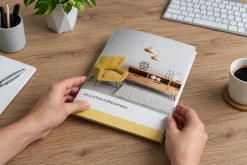 Folder nội thất trên bàn làm việc