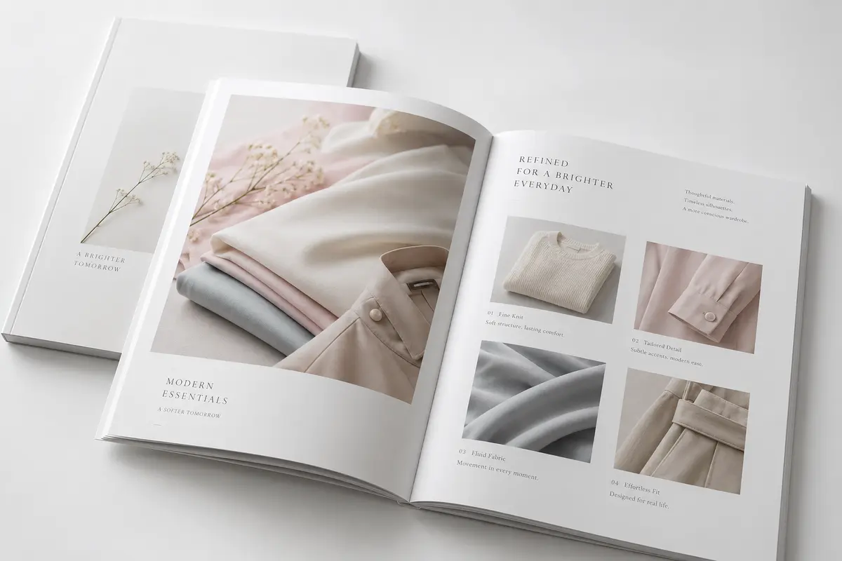 Catalogue thời trang in trên giấy Couche