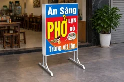 Standee hộp đèn quảng cáo quán phở