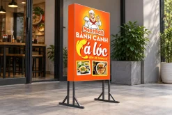 Standee hộp đèn quảng cáo quán bánh canh