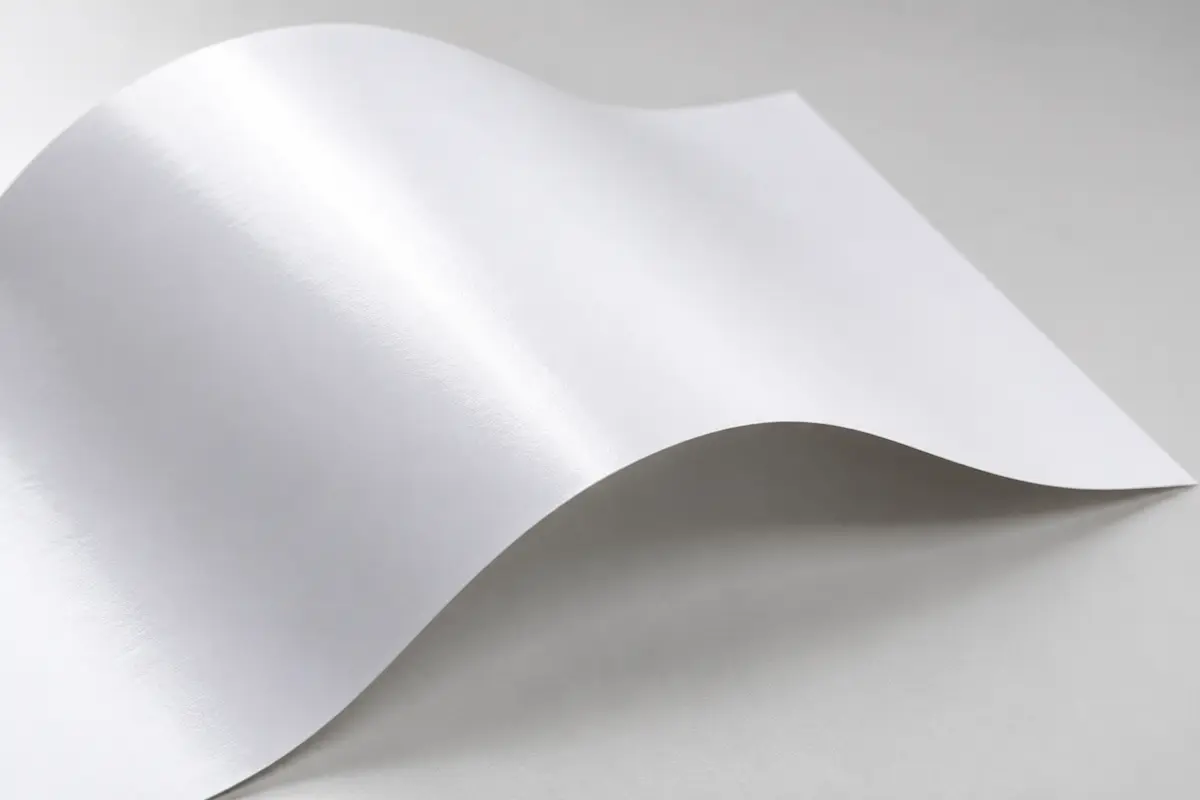 Độ láng mịn của giấy Couche dưới ánh sáng xiên