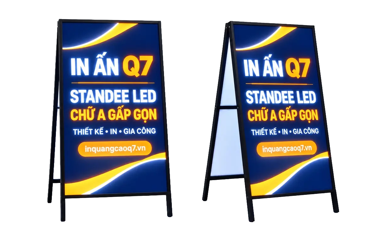 Standee LED Chữ A