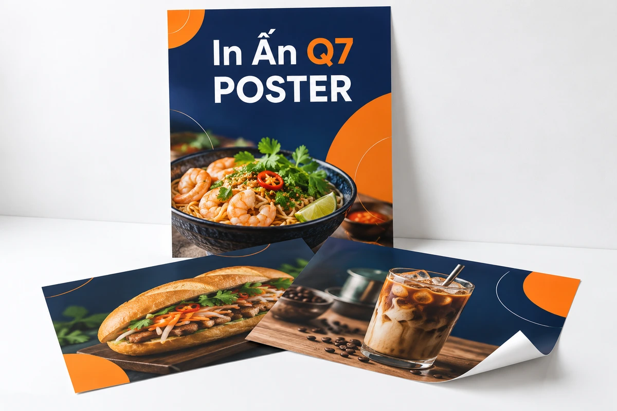 in poster quận 8 - Poster PP cán màng mờ