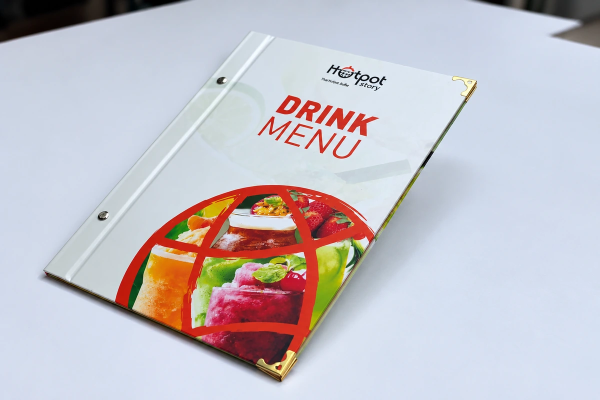 in menu giao quận 1 - Menu bìa bồi bìa cứng khổ A4