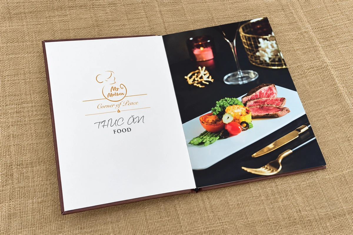 in menu giao quận 1 - Menu bìa bồi photobook lật phẳng