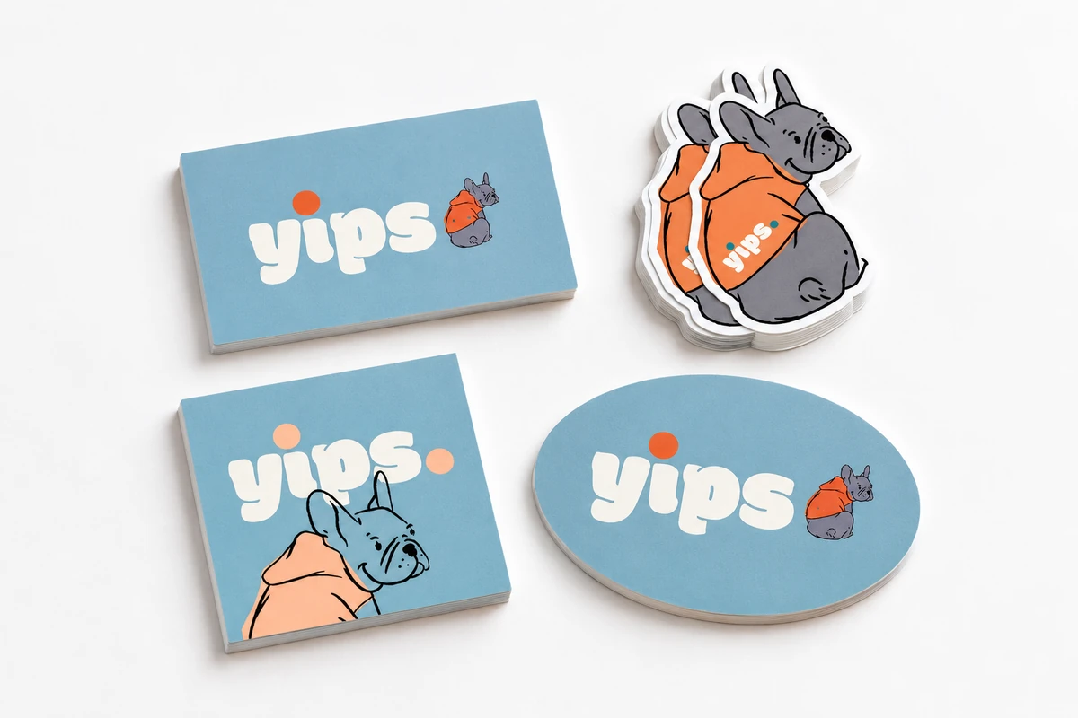 Các kiểu dáng sticker được bế theo thiết kế